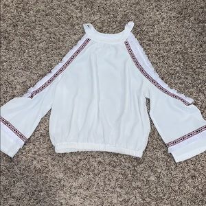 Cold shoulder blouse